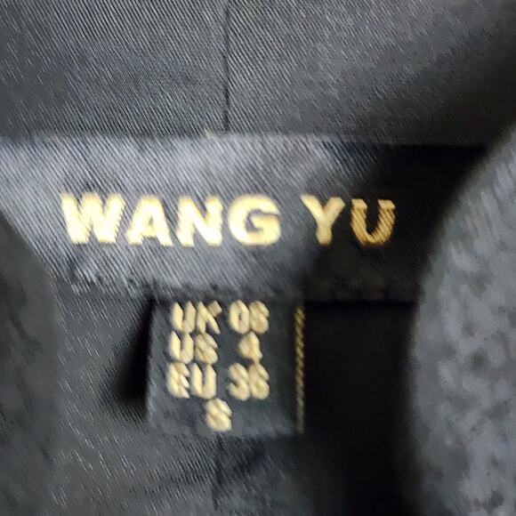Wang Yu Embellished Size 4 Black Dress - Picture 3 of 10